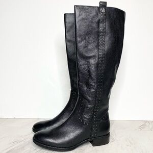 New! Sam Edelman Prina Black Leather Tall Boot 6 1/2